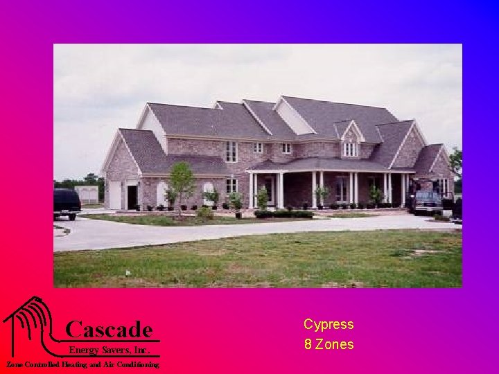 Cascade Energy Savers, Inc. Zone Controlled Heating and Air Conditioning Cypress 8 Zones 