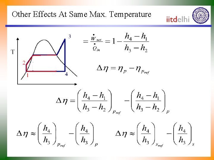 Other Effects At Same Max. Temperature 