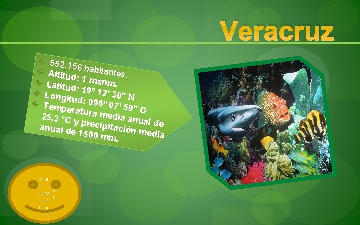 Veracruz 552, 156 habitan tes Altitud: 1 msnm. . Latitud : 19º 12 '