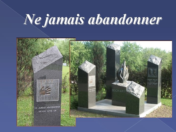 Ne jamais abandonner 
