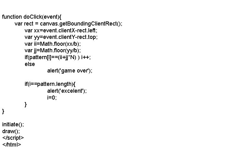 function do. Click(event){ var rect = canvas. get. Bounding. Client. Rect(); var xx=event. client.