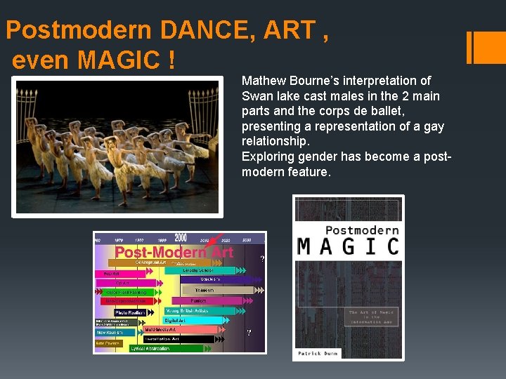 Postmodern DANCE, ART , even MAGIC ! Mathew Bourne’s interpretation of Swan lake cast