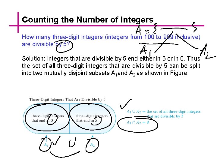 Counting the Number of Integers How many three-digit integers (integers from 100 to 999