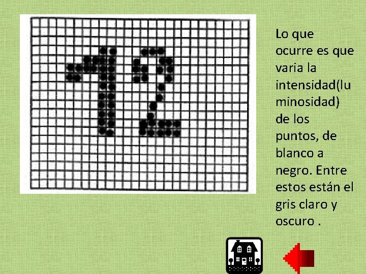 Lo que ocurre es que varia la intensidad(lu minosidad) de los puntos, de blanco