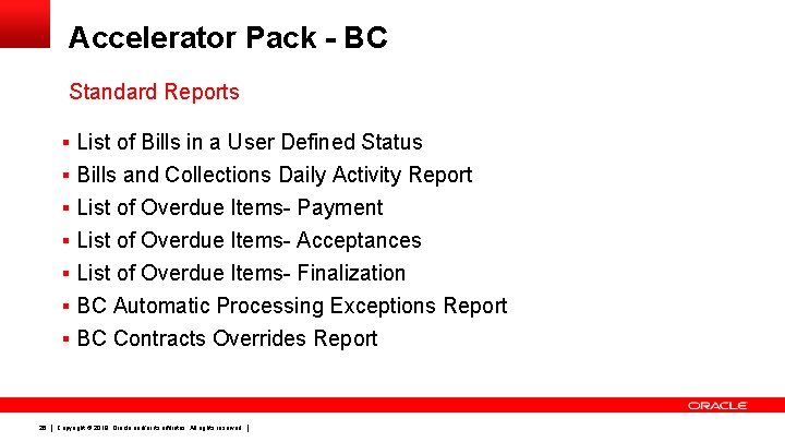 Accelerator Pack - BC Standard Reports § List of Bills in a User Defined