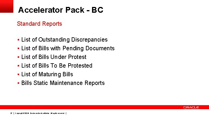 Accelerator Pack - BC Standard Reports § List of Outstanding Discrepancies § List of