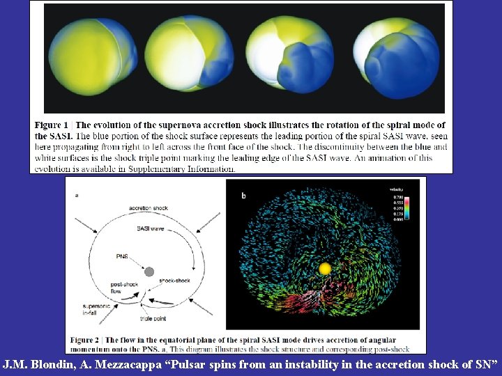 J. M. Blondin, A. Mezzacappa “Pulsar spins from an instability in the accretion shock