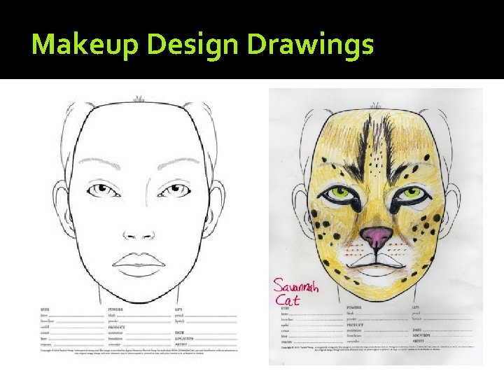 Makeup Design Drawings 