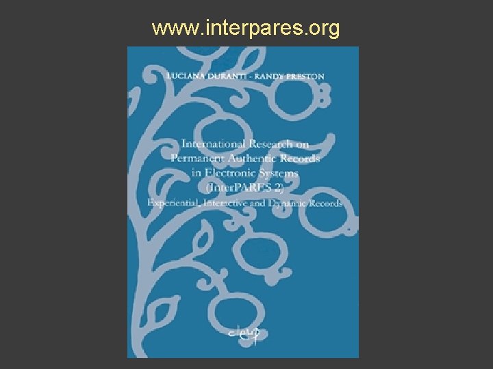 www. interpares. org 