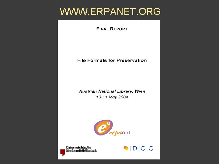 WWW. ERPANET. ORG 