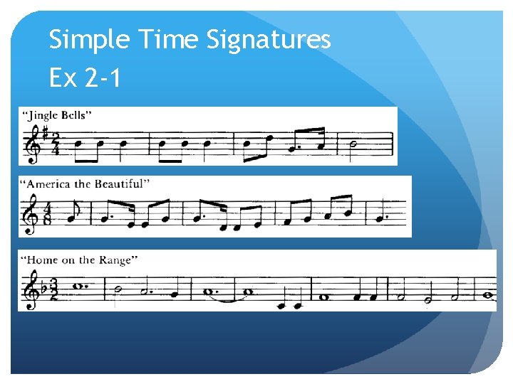 Simple Time Signatures Ex 2 -1 