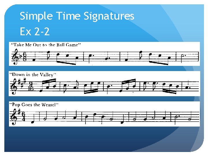 Simple Time Signatures Ex 2 -2 