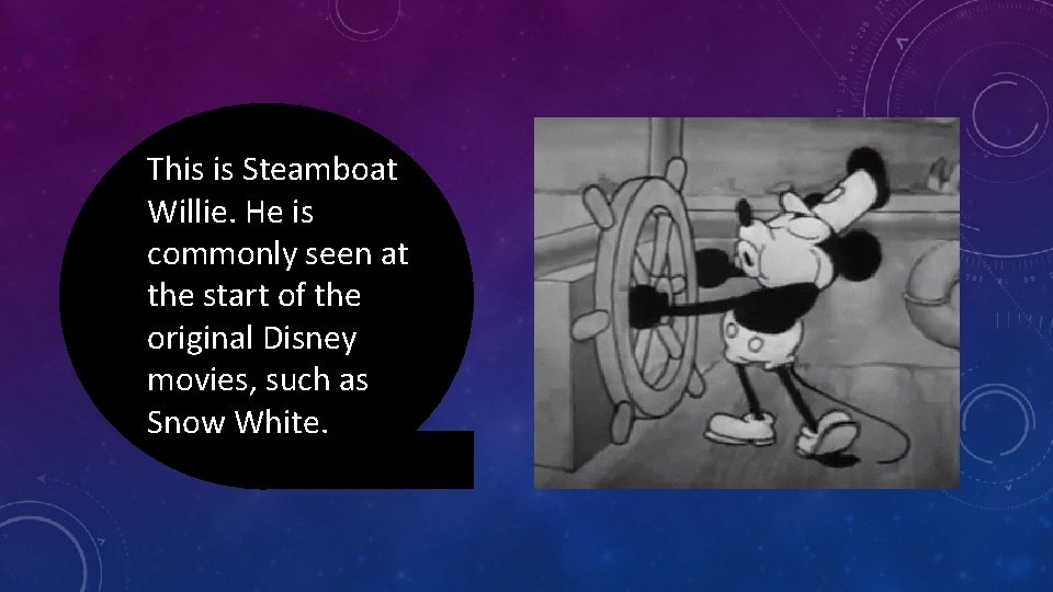 This is Steamboat Willie. He is commonly seen at the start of the original