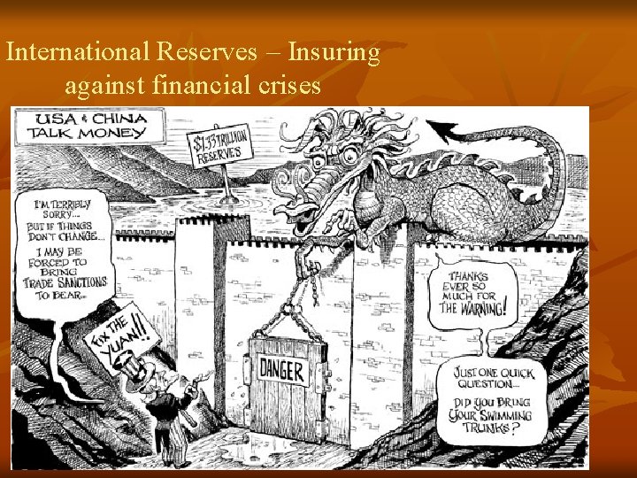 International Reserves – Insuring against financial crises International Reserves – Insuring against financial crises