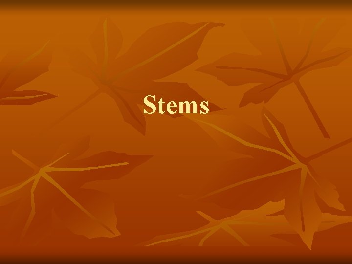 Stems 