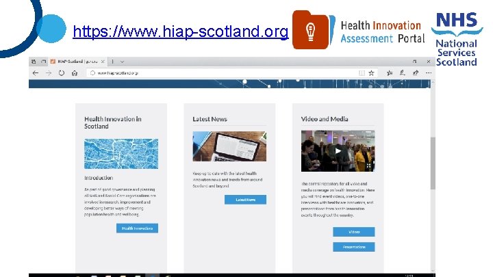 https: //www. hiap-scotland. org 