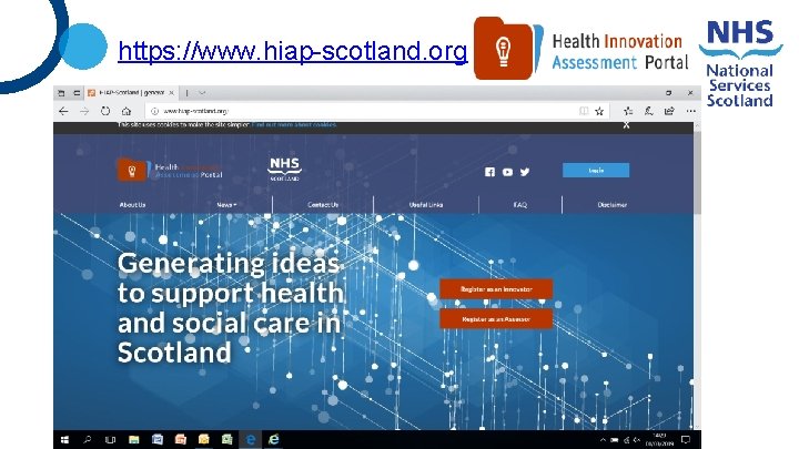 https: //www. hiap-scotland. org 