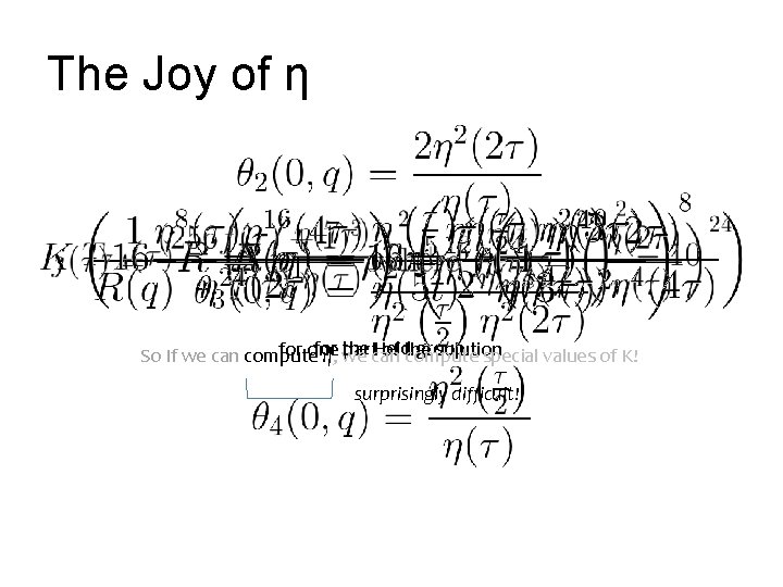 The Joy of η for Held group for one partcan of the solution So