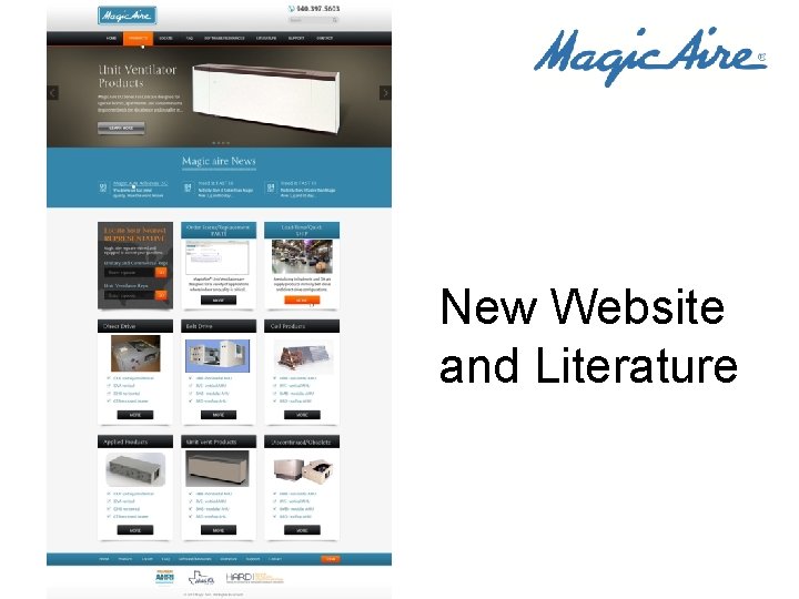 New Website and Literature 