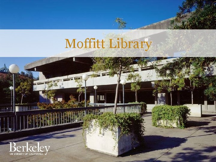 Moffitt Library Moffitt Library