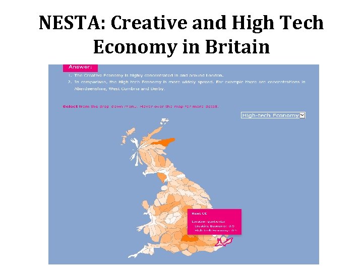 NESTA: Creative and High Tech Economy in Britain 