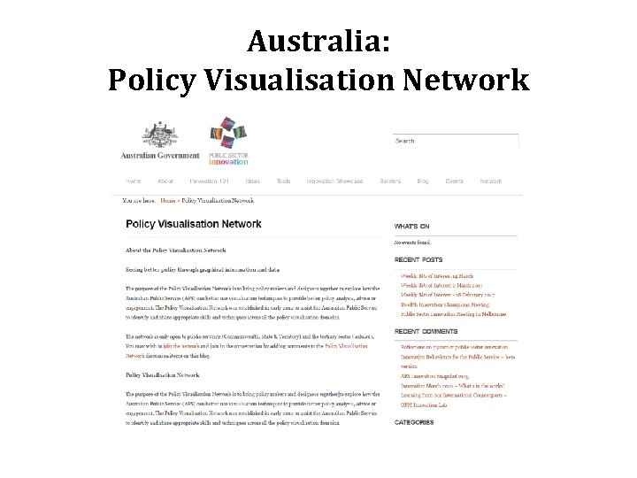 Australia: Policy Visualisation Network 