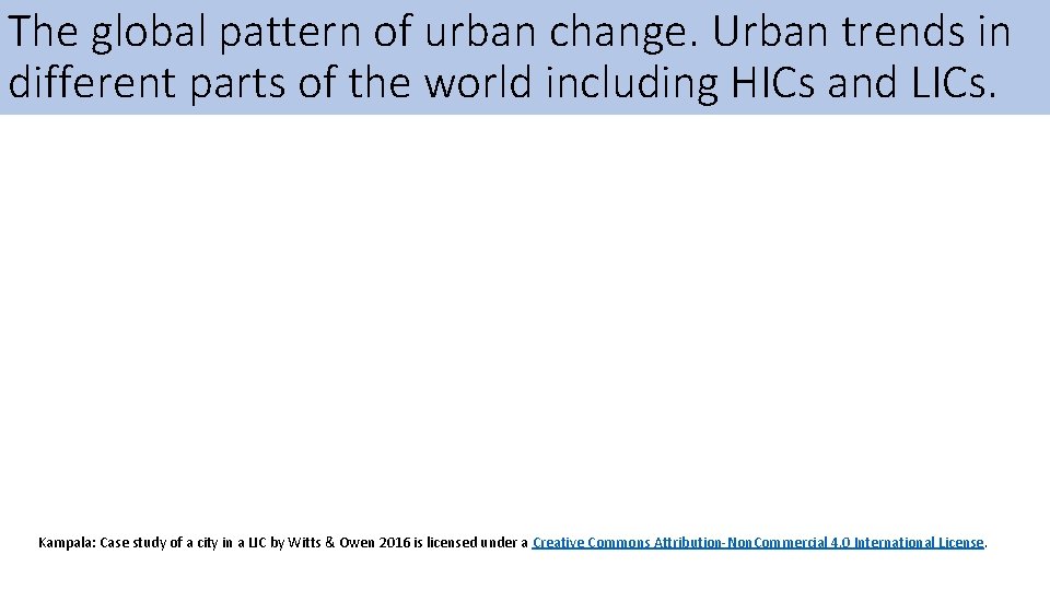 The global pattern of urban change. Urban trends in different parts of the world