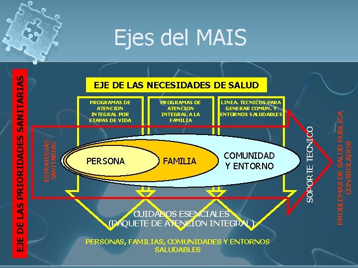 PERSONA PROGRAMAS DE ATENCION INTEGRAL A LA FAMILIA LINEA. TECNICOS PARA GENERAR COMUN. Y