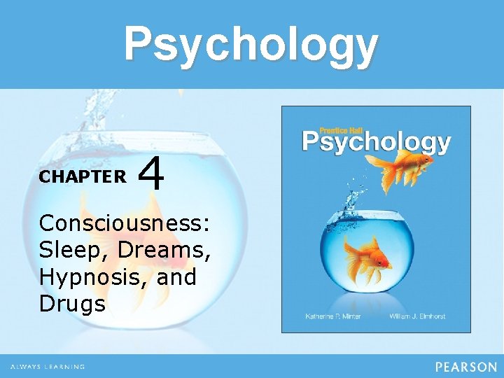 Psychology CHAPTER 4 Consciousness: Sleep, Dreams, Hypnosis, and Drugs 