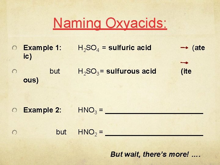 E 29 Inorganic Nomenclature Naming ionic compounds You