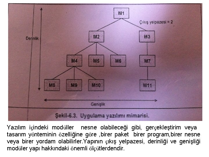 Yazılım içindeki modüller nesne olabileceği gibi, gerçekleştirim veya tasarım yönteminin özelliğine göre , birer