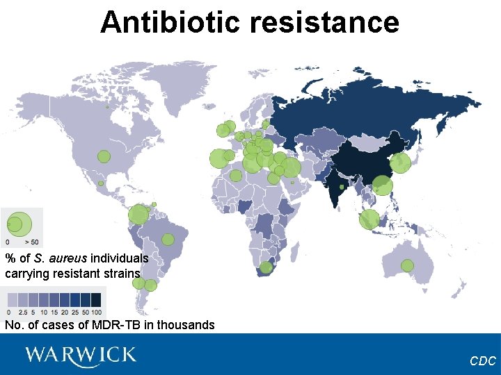 Antibiotic resistance % of S. aureus individuals carrying resistant strains No. of cases of