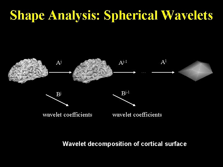 Shape Analysis: Spherical Wavelets Aj-1 Aj Aj-1 A 1 … … Bj Bj-1 Bj