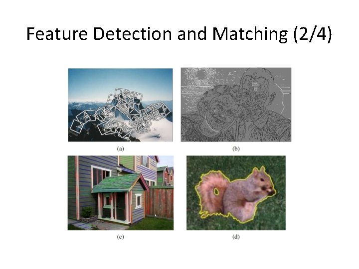 Feature Detection and Matching (2/4) 