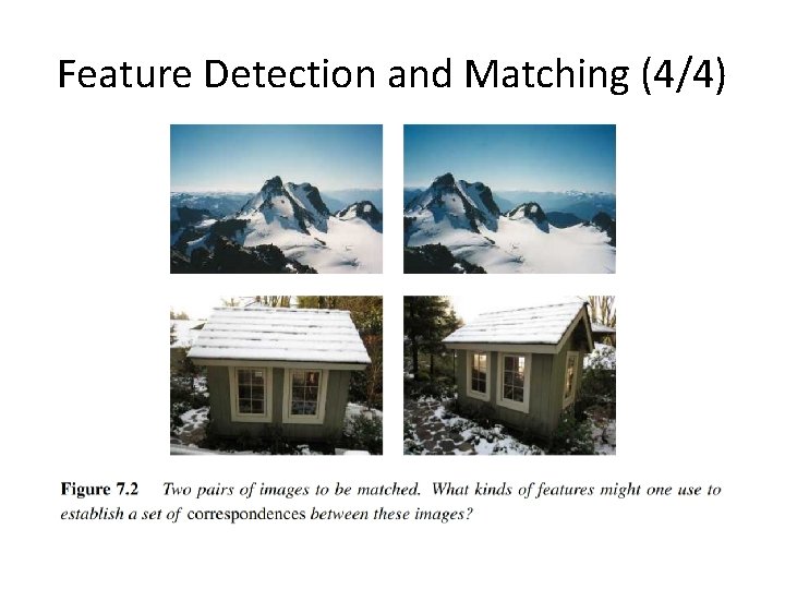 Feature Detection and Matching (4/4) 