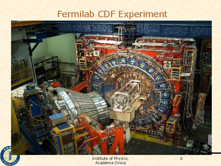 Fermilab CDF Experiment Institute of Physics, Academia Sinica 6 