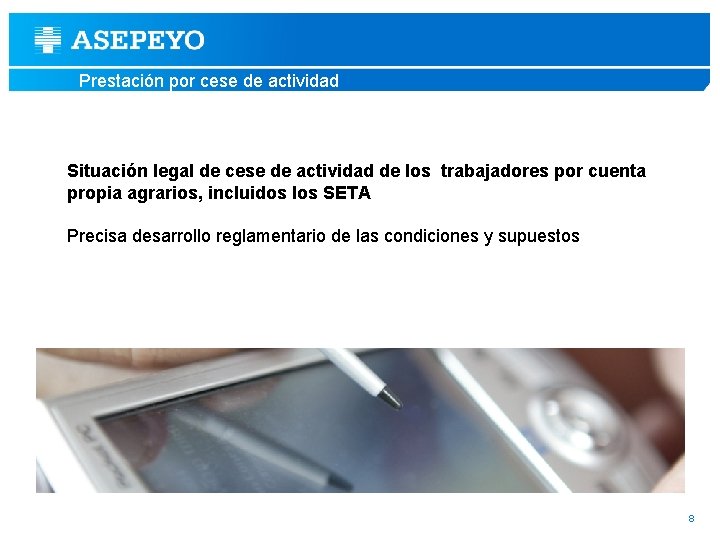 Prestación por cese de actividad Situación legal de cese de actividad de los trabajadores