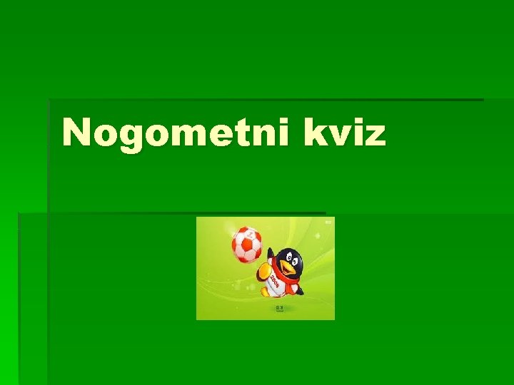 Nogometni kviz 