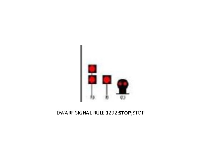 DWARF SIGNAL RULE 1292: STOP; STOP 