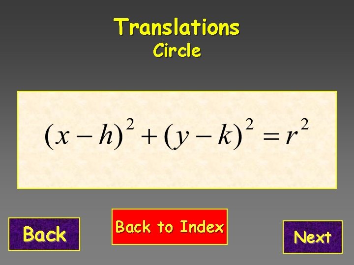 Translations Circle Back to Index Next 