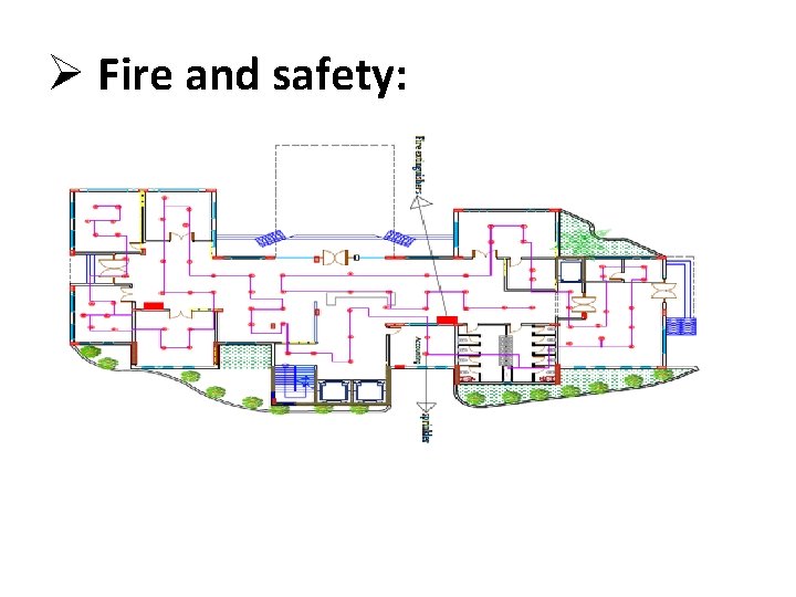 Ø Fire and safety: 