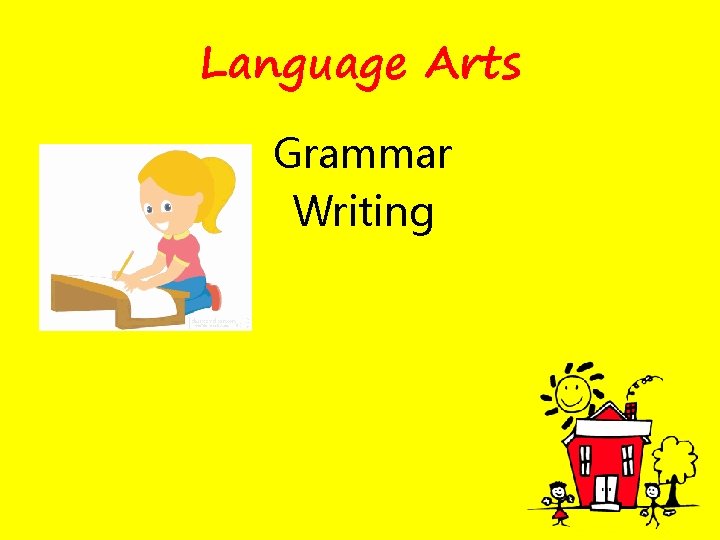 Language Arts Grammar Writing 