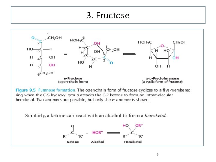 3. Fructose 9 