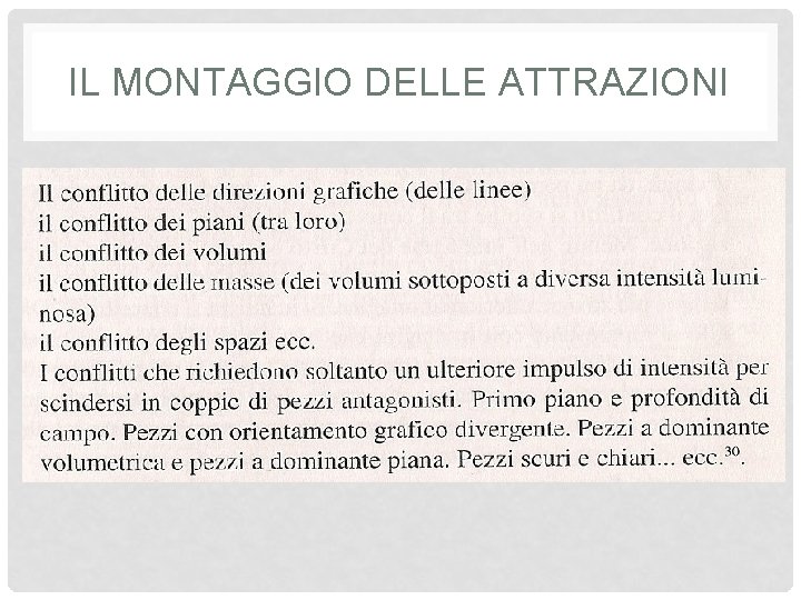 IL MONTAGGIO DELLE ATTRAZIONI 