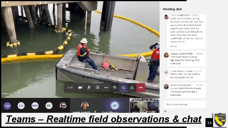 Teams – Realtime field observations & chat 14 