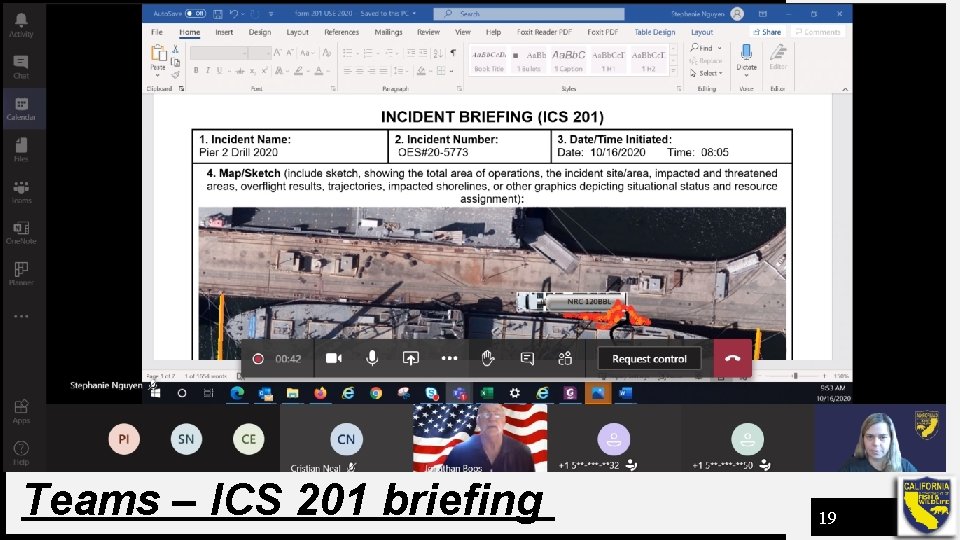 Teams – ICS 201 briefing 19 