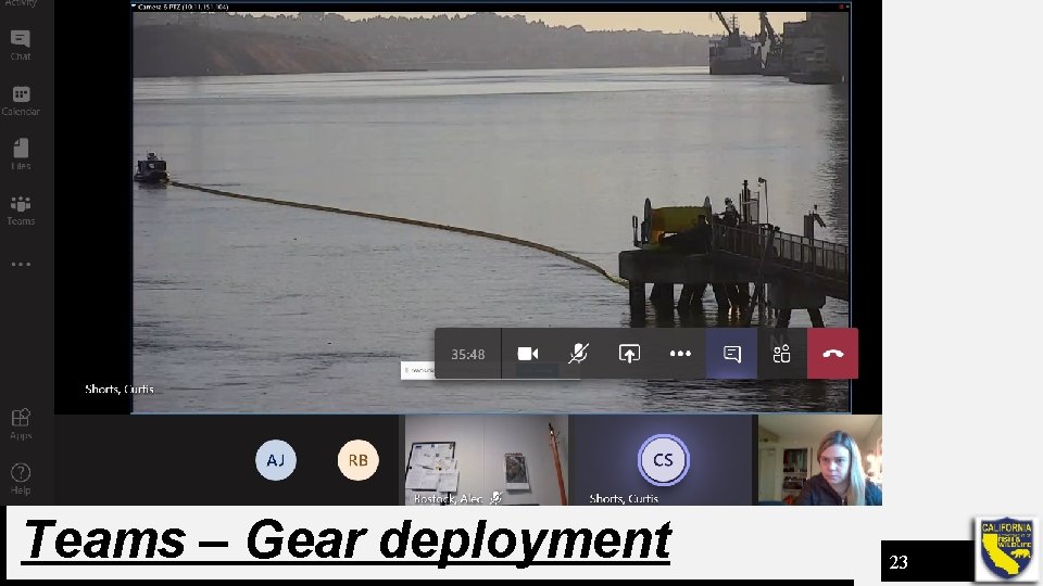 Teams – Gear deployment 23 