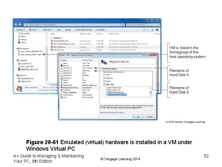 Figure 20 -61 Emulated (virtual) hardware is installed in a VM under Windows Virtual