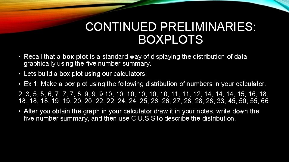 WHAT IS NORMALITY Explaining the Normal Distribution PRELIMINARIES
