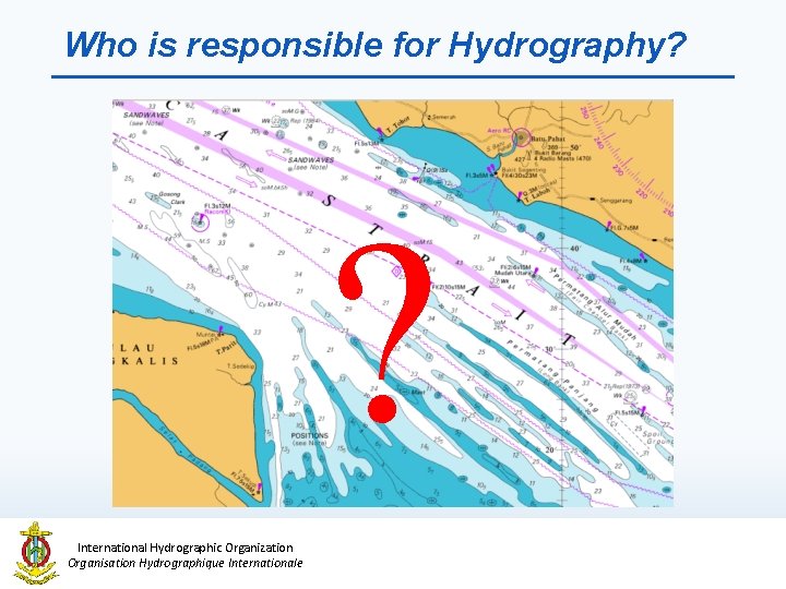 Who is responsible for Hydrography? International Hydrographic Organization Organisation Hydrographique Internationale 